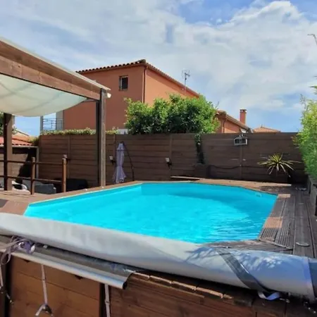 Jolie Villa 3 Faces Piscine Torreilles Extérieur photo
